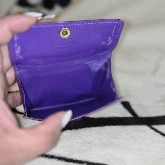 💯 Authentic Louis VuittonVernis Cardholder (Purple) - Picture 3 of 9